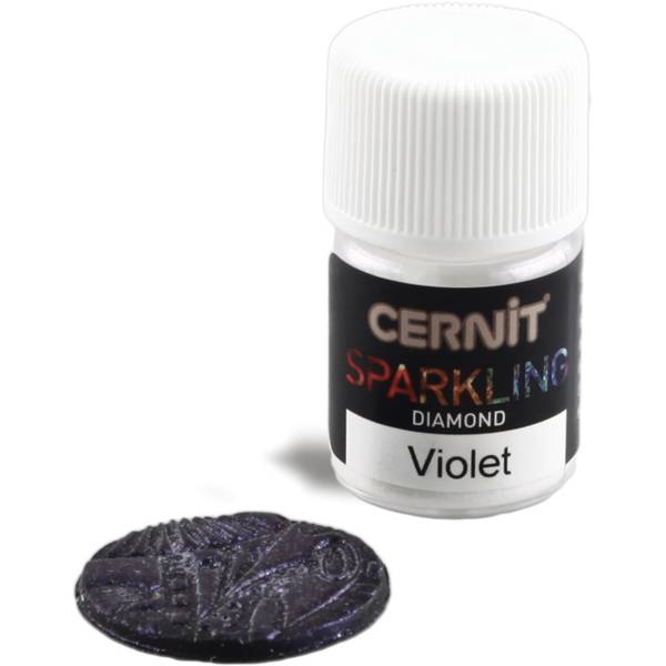 Cernit 6x Sparkling 5g, Diamant Pigmentpulver, Violett - Violett CE6120005900C