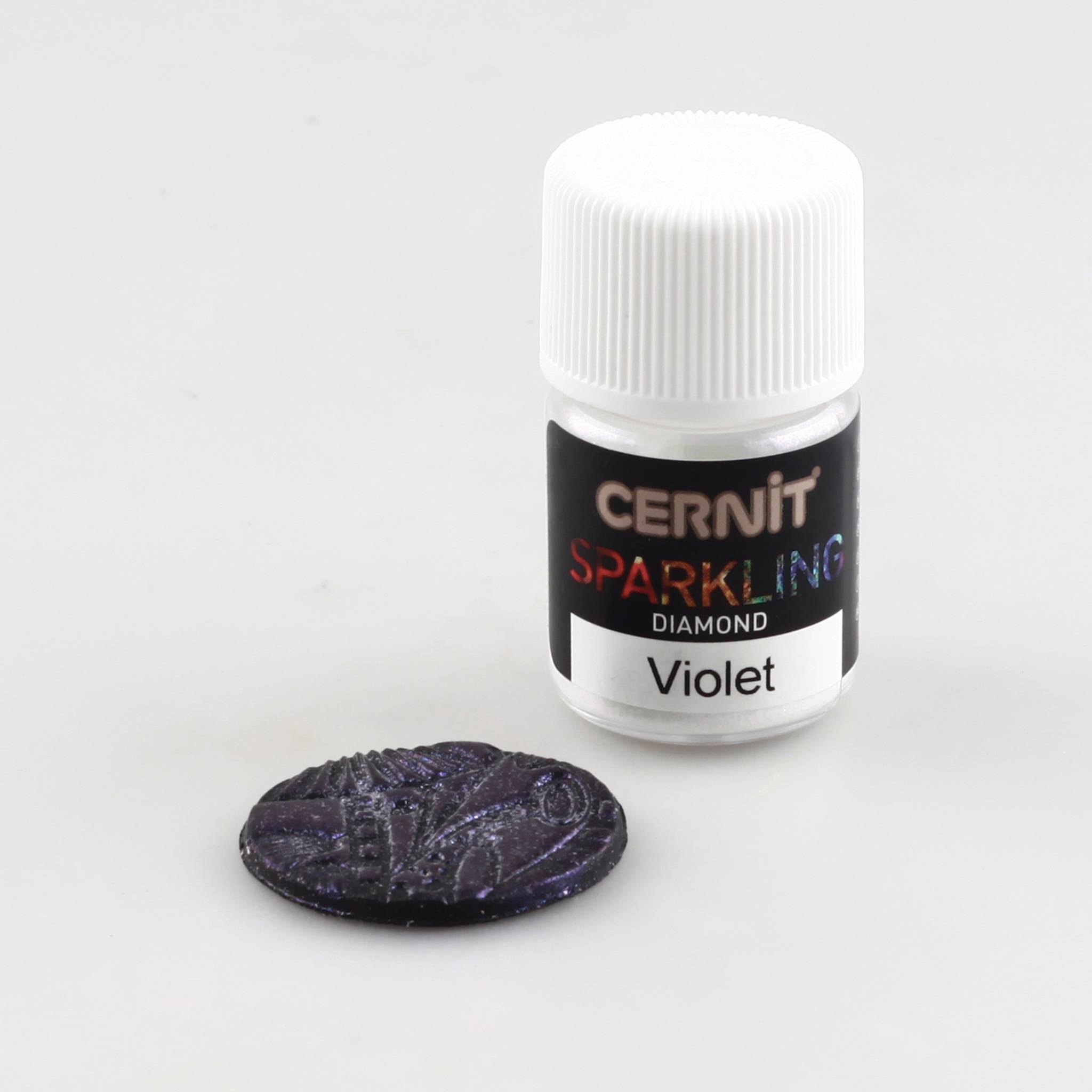 Cernit 6x Sparkling 5g, Diamant Pigmentpulver, Violett - Violett CE6120005900C-2