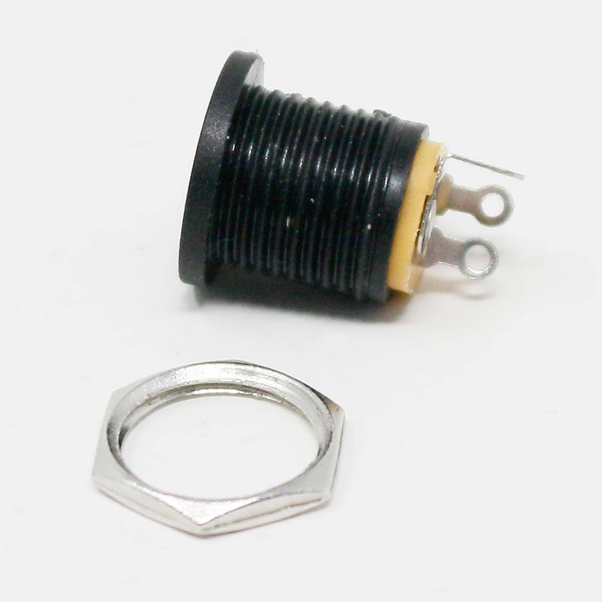 world-trading-net - DC-Einbaubuchse Kunststoff, Pin 2,5mm, Lötanschluß-1