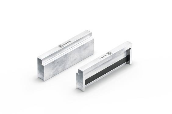 Schutzbackenpaar (B) Blank 110 mm Aluminium (VersaMAG)