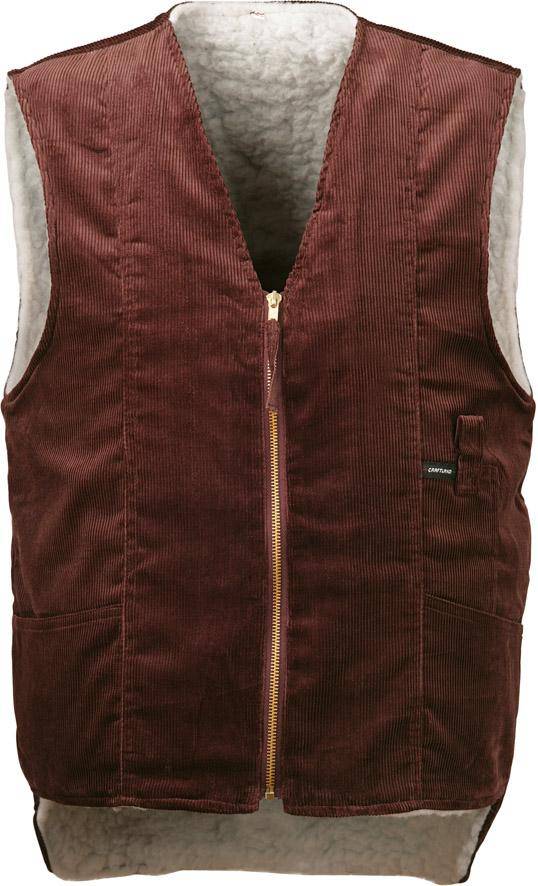 Cordweste, Webfell, Gr. 2XL, braun-1