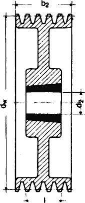 Keilrillenscheibe SPZ/10, 3-rillig, 180 mm, Taper-Buchse 2012-2