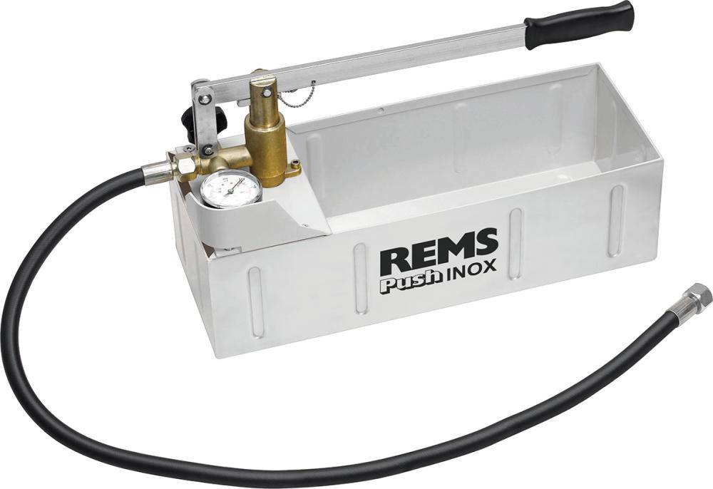 Push INOX Hand-Druckprüfpumpe Rems mit Manometer, p d 6 MPa/60 bar/870 psi-4