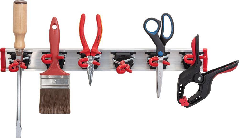 Gerätehalter-Set "mini" 0,50m Führungsschiene mit 6 Gerätehalter "mini"-4