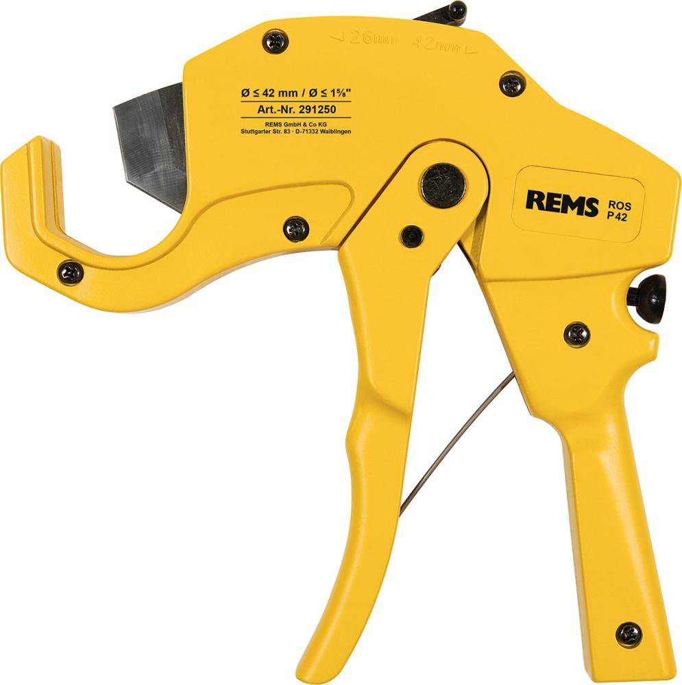 Rohrschere "REMS ROS P" - bis Ø 63mm Kunststoffrohre-3