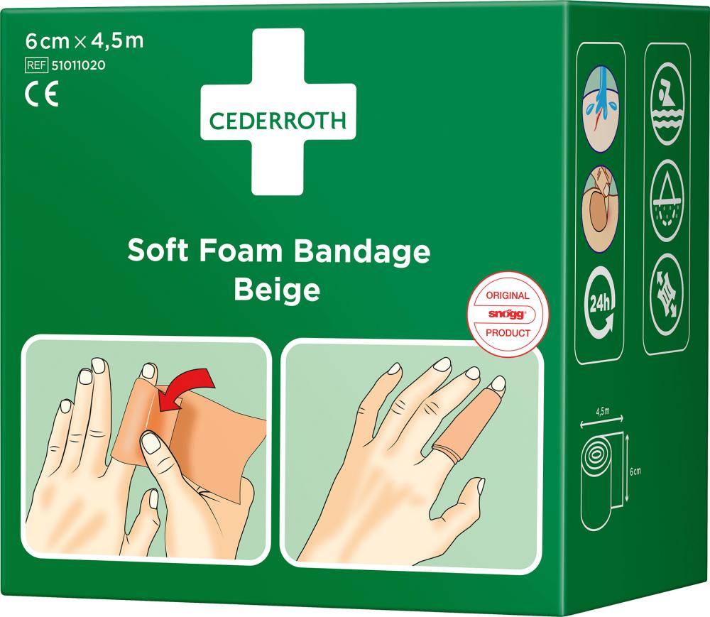 CEDERROTH Pflaster "Soft Foam Bandage", beige (8910080)-4