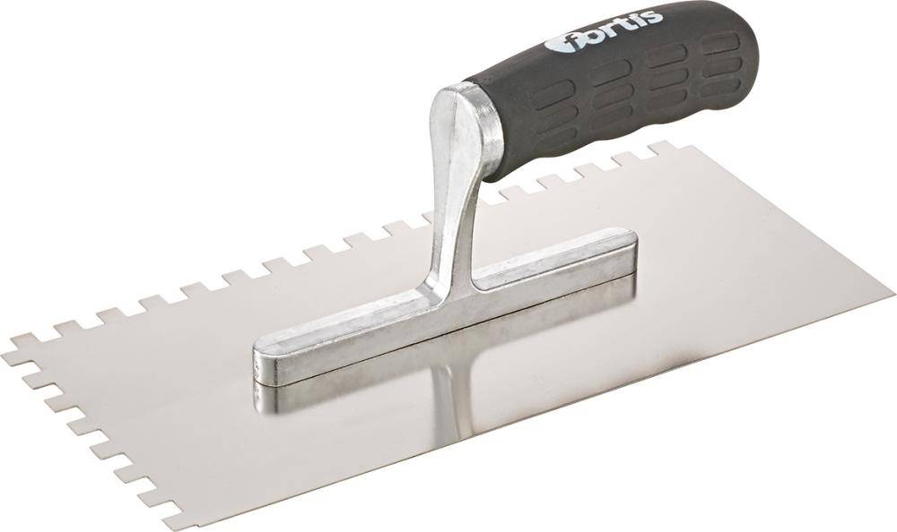Glättekelle gezahnt rostfrei 8x 8mm Softgriff FORTIS-4