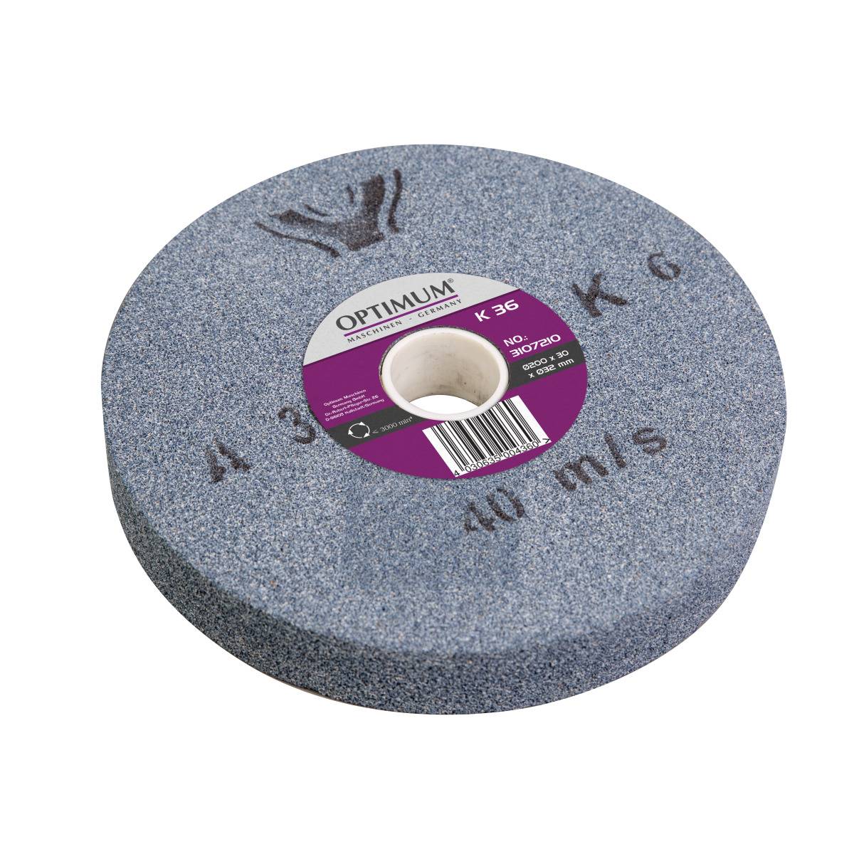 Normalkorund-Schleifscheibe Optimum Ø 200 x 30 Ø 32 mm, K36-0