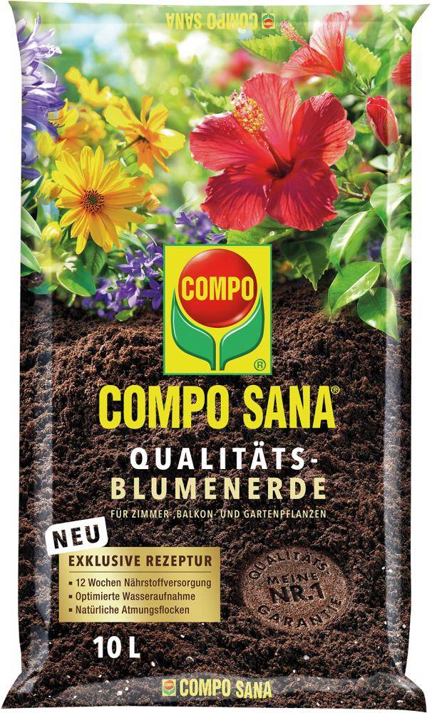 Blumenerde 10 Ltr. Compo-Sana - Artikel: 4008398111311-2