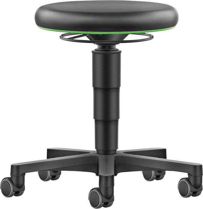Hocker Allround mit Rollen Kunstleder Farbring grün. Bimos-Sitztechnik | Interest. Buerom. GmbH & CO. KG-2