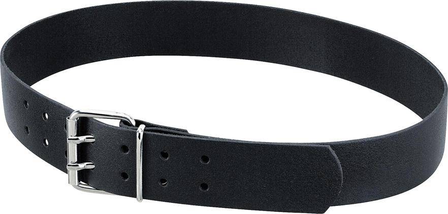 Ledergürtel CARSTEN, Doppeldorn, schwarz, Gr.90 - Artikel: 4030646086157-1