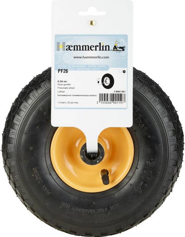 Ersatzrad PF 26 zu Sackkarren - Artikel: 3155030901197
