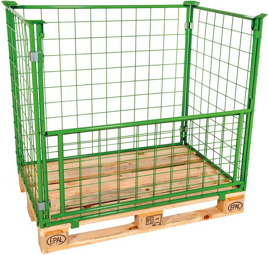 Gitteraufsatzrahmen 80cm RAL 6017 10x10-4