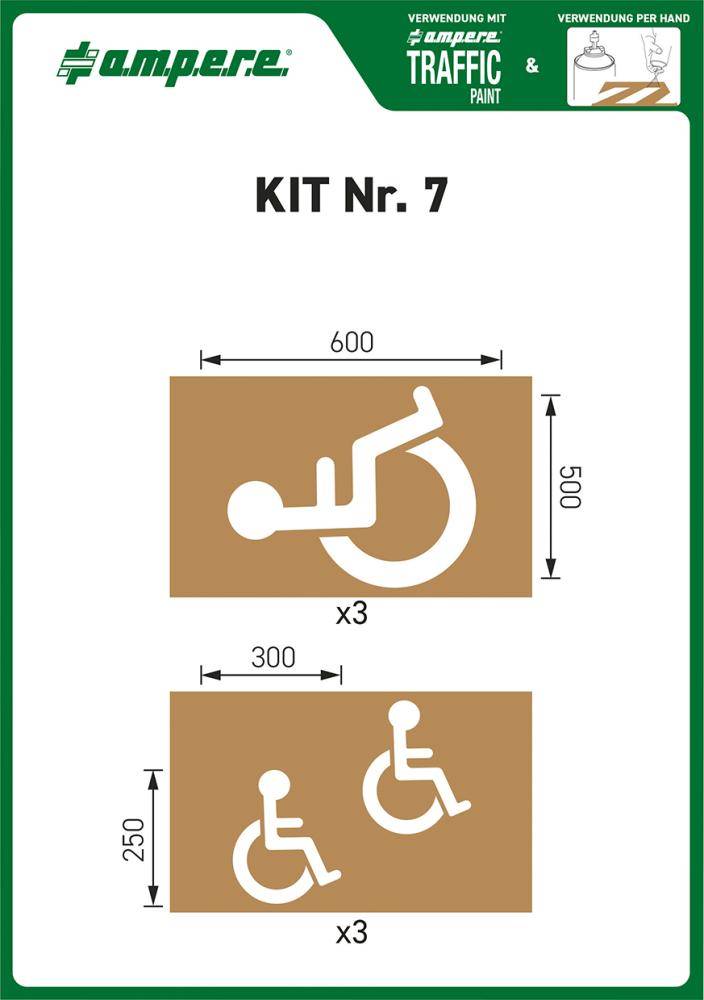 Schablonen KIT Nr. 7, Inhalt 6 Schablonen-2