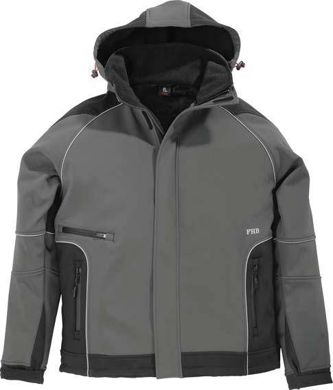Softshell-Jacke WALTER grau-schwarz XL FHB-1