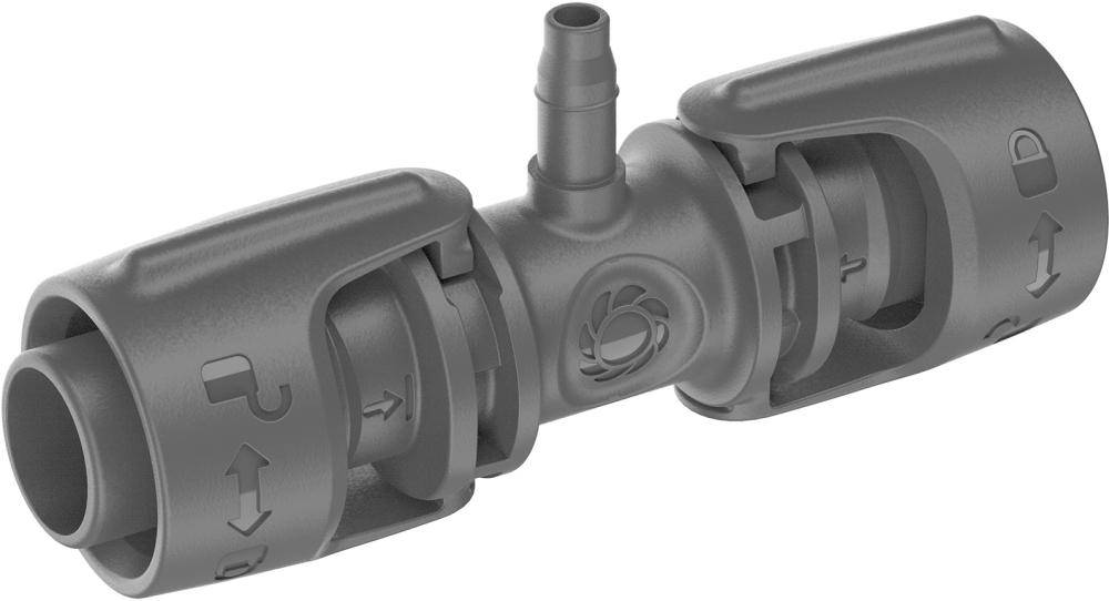 Gardena T-Joint, Knotenverbinder, Tropfbewässerungssystem, Kunststoff, Schwarz, Männlich/Männlich, 1 Stück(e)-3