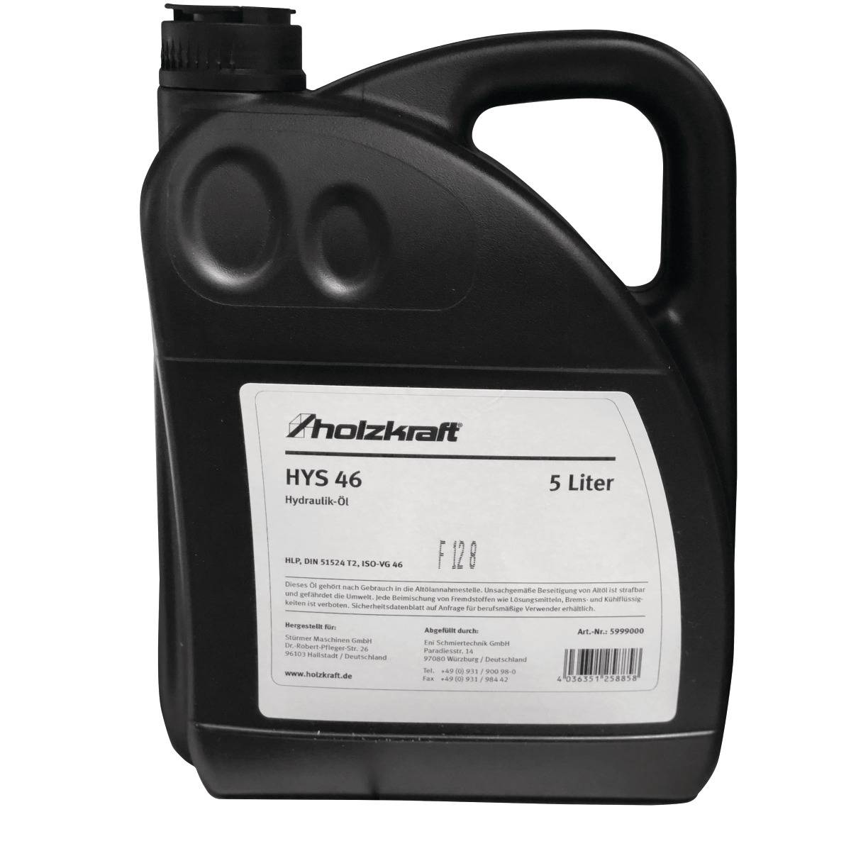 Hydrauliköl Holzkraft HYS 46, 5 Liter-0
