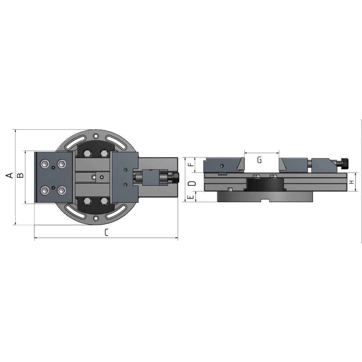 Optimum Präzisions-Modularschraubstock PNM 100 | 3355551-1