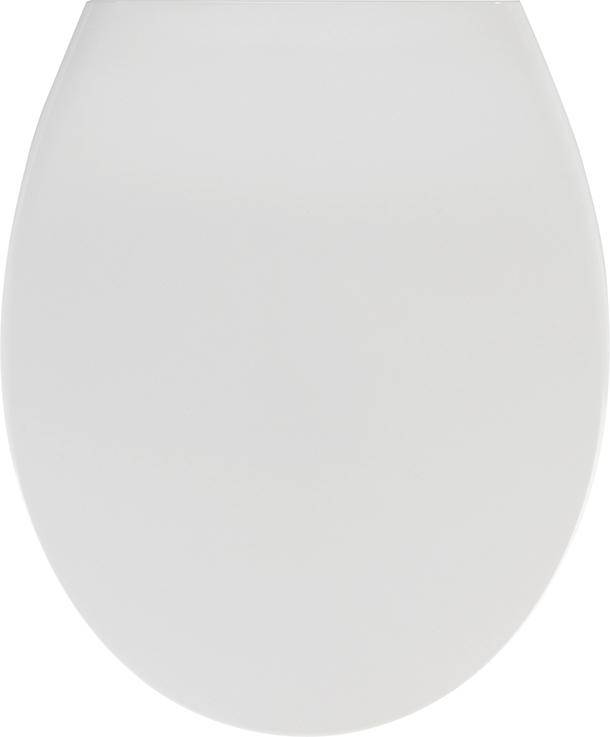 Wenko 21903100 Toilettensitz - Edelstahl - Weiss-3