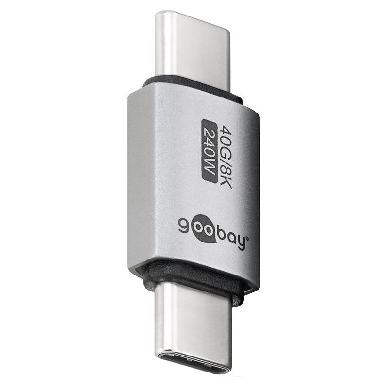 Goobay USB-C™-Adapter gerade, USB4™ USB-C™-Stecker > USB-C™-Stecker-0