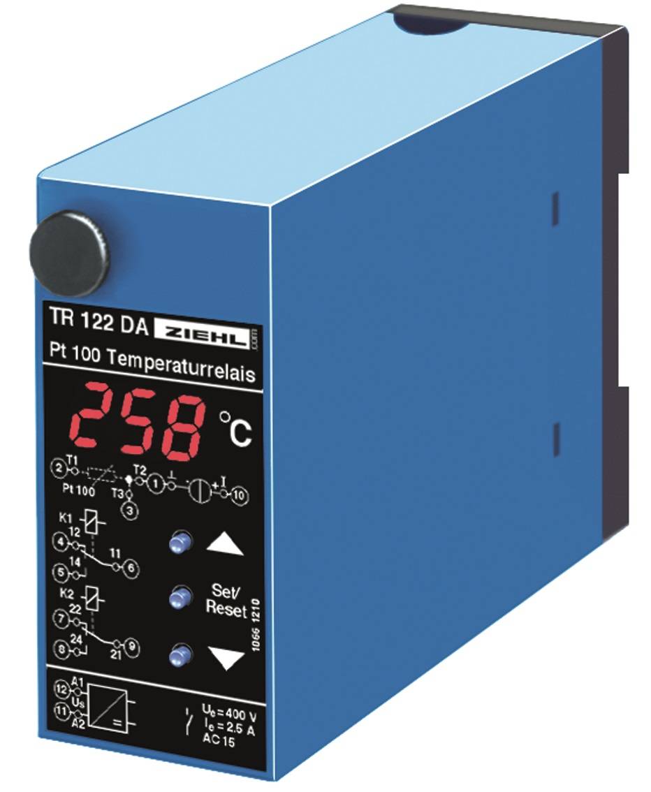 Ziehl Temperaturrelais Typ TR122DA, SKU: T224126-0