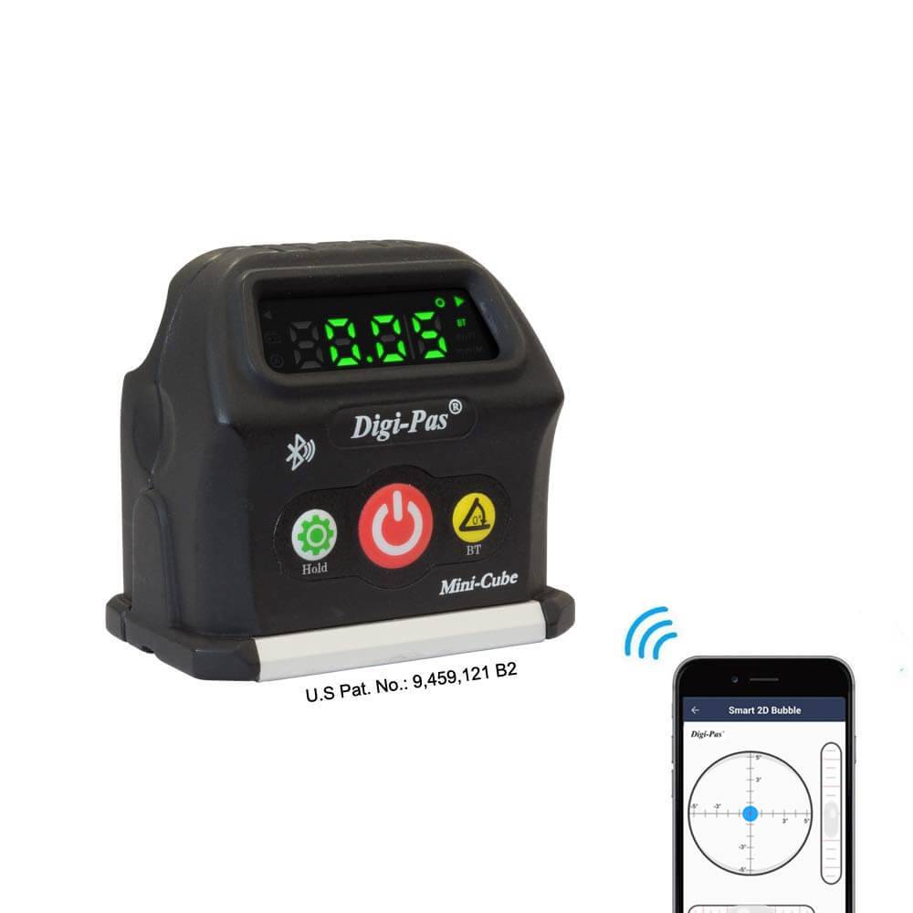 DWL-90Pro Digi-pas 2-Achsen-Neigungsmesser 0,05° mit bluetooth / 2D / Nivellierungsstatus-0