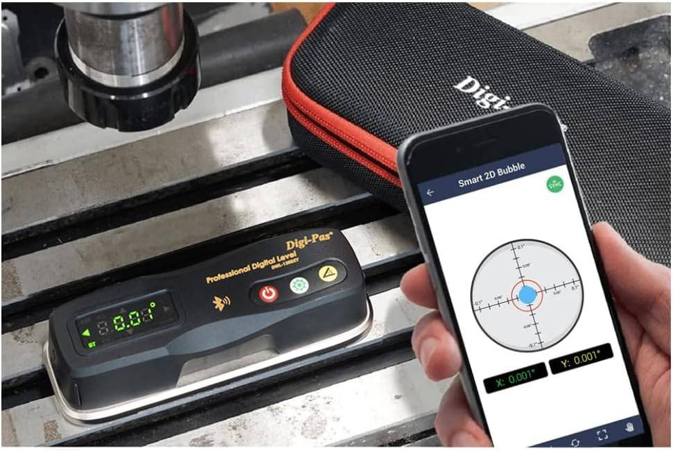 DWL-1300XY Bluetooth Präzisions-Wasserwaage 0,02°/ 2-achsige Ingenieurswasserwaage-1