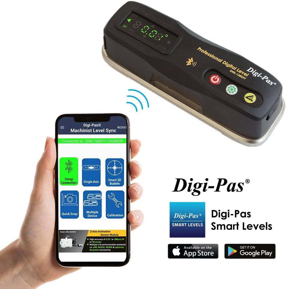 DWL-1300XY Bluetooth Präzisions-Wasserwaage 0,02°/ 2-achsige Ingenieurswasserwaage-4