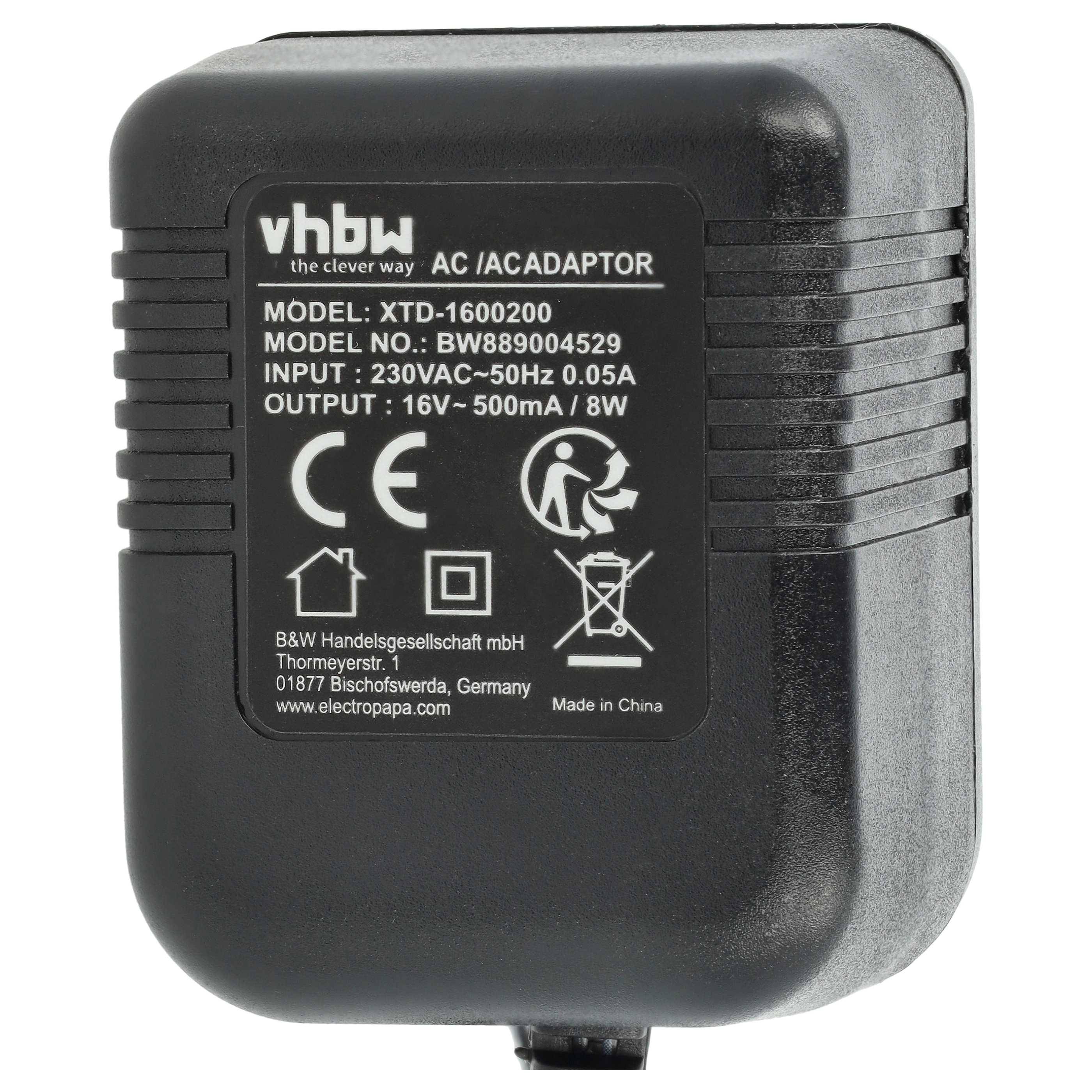 vhbw Netzteil kompatibel mit Thorens TD 318, 32x, 320, 52x, 3001, 295, 29x, 316, 31x Plattenspieler - 1,75 cm-3