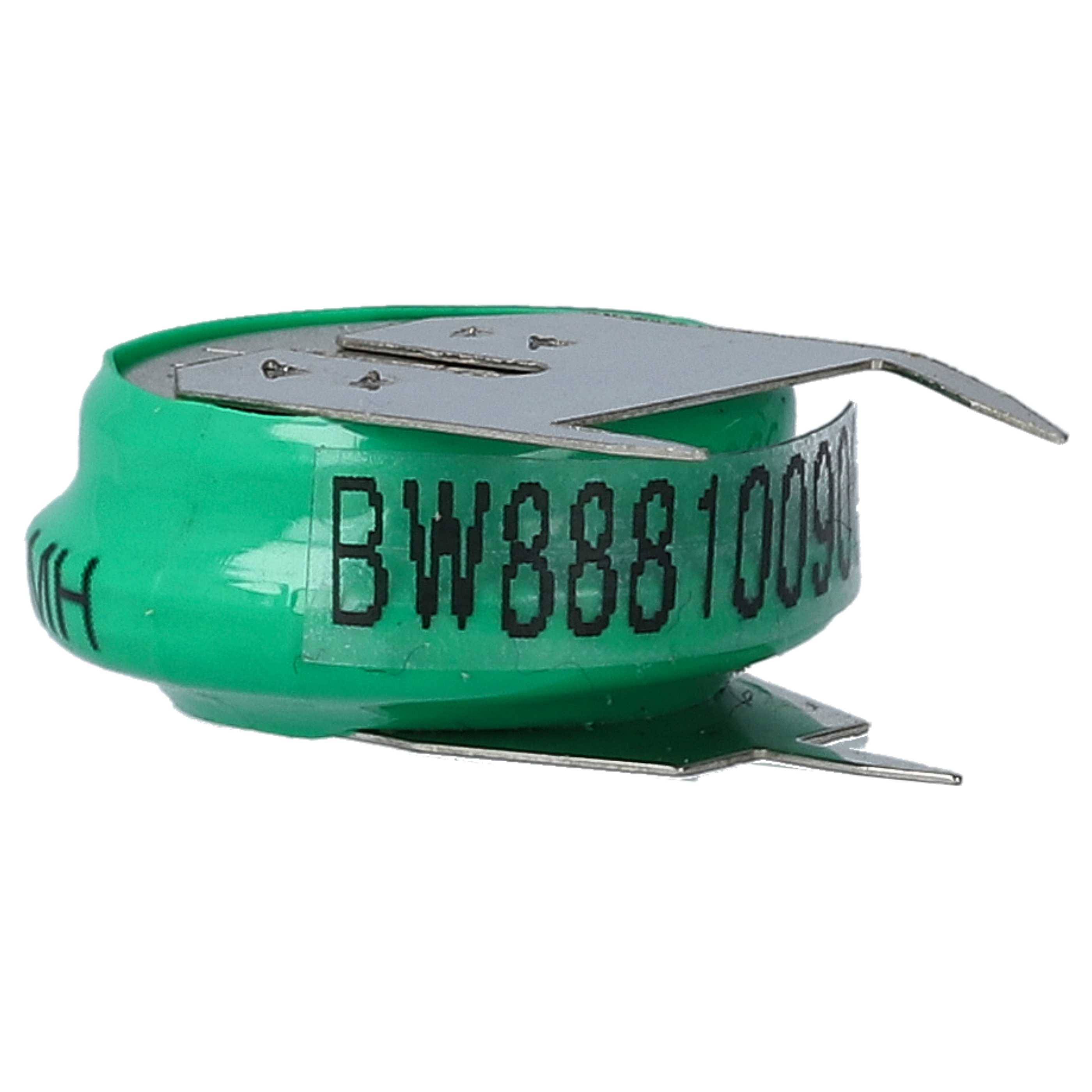 vhbw 10x NiMH Ersatz Knopfzellen-Akku Typ V80H 3-Pins 80mAh 1,2V kompatibel mit Modellbau-Akkus, Solar-Leuchten uvm.-2