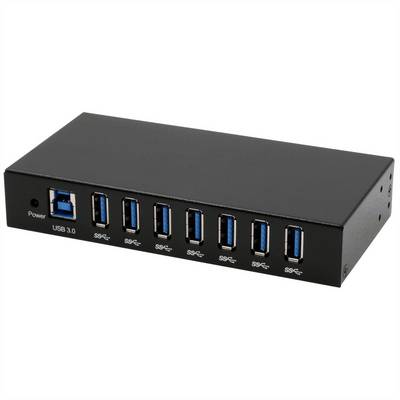 Exsys EX USB 3.0 7-Port Industrie-Hub 15 kV ESD Tisch Wand Digital/Daten-0