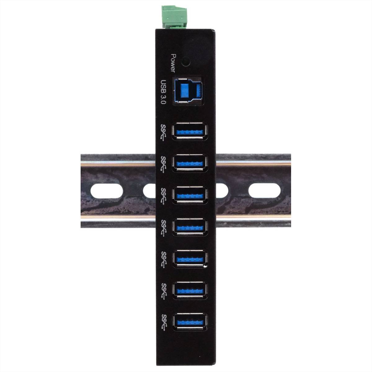 Exsys EX USB 3.0 7-Port Industrie-Hub 15 kV ESD Tisch Wand Digital/Daten-3