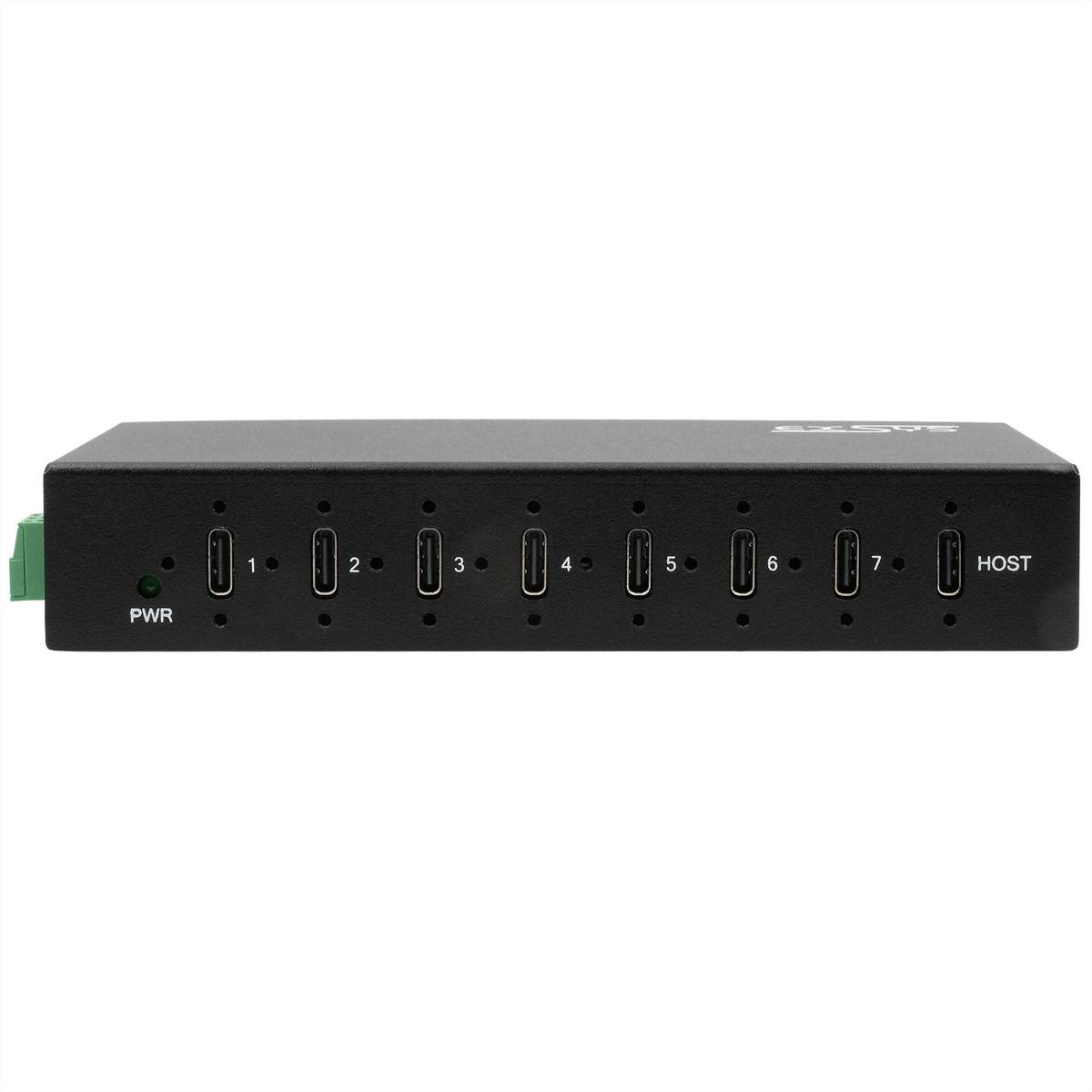EXSYS EX-12277HMS 7-Port USB 3.2 Gen 2 Metall HUB, mit 7x C-Anschlüsse-3