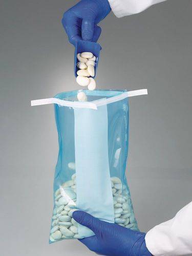 Sterile Probenbeutel SteriBag blue, Volumen 1650 ml, mit Beschriftungsfeld, VE = 250 Stück-1