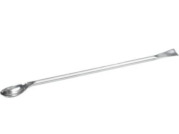 Proben-Löffel aus Edelstahl, Länge 210 mm, autoklavierbar, VE = 10 Stück