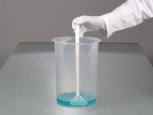 Schöpfkelle zur Probenahme, mit langem Griff, 30 ml, PS, weiß, VE = 10 Stück-1