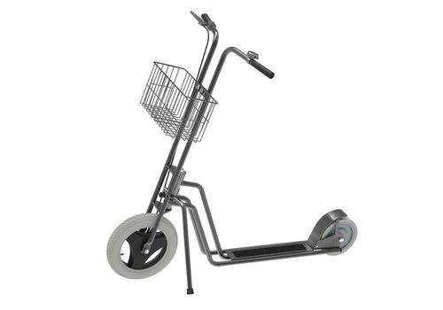 Kongamek Betriebsroller Scooter 3, unplattbare Räder, mit Korb, Klingel und Trommelbremse-0