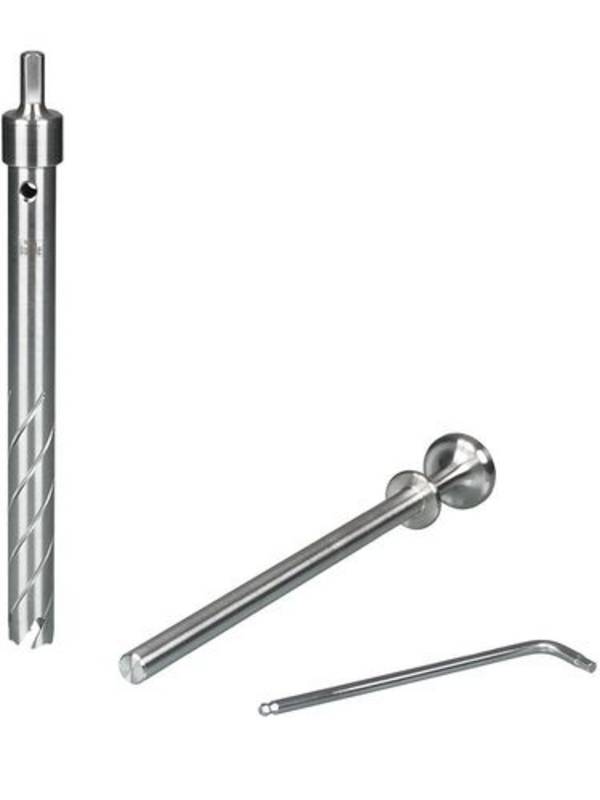 Eisbohrer für Tiefgefrorenes, aus Edelstahl, lebensmittel-geeignet, Innen-Ø 16 mm, Bohrtiefe 200 mm