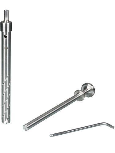 Eisbohrer für Tiefgefrorenes, aus Edelstahl, lebensmittel-geeignet, Innen-Ø 16 mm, Bohrtiefe 200 mm-0