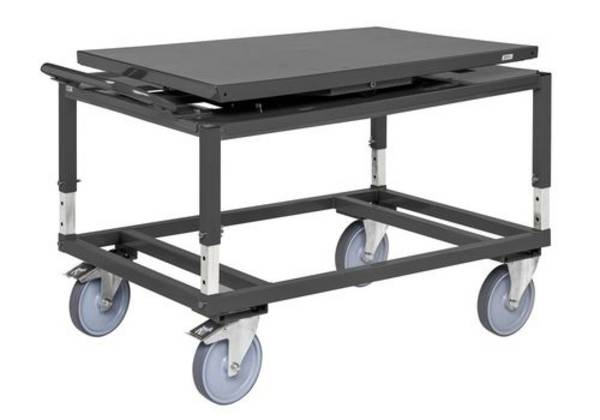 Kongamek Fahrgestell für Paletten, mit schwenkbarem Drehteller, 1338 x 810 x 807 mm