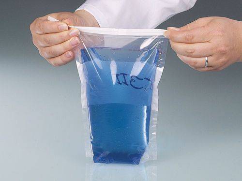 Sterile Probenbeutel SteriBag StandUP, Volumen 600 ml, mit Beschriftungsfeld, VE = 250 Stück-3