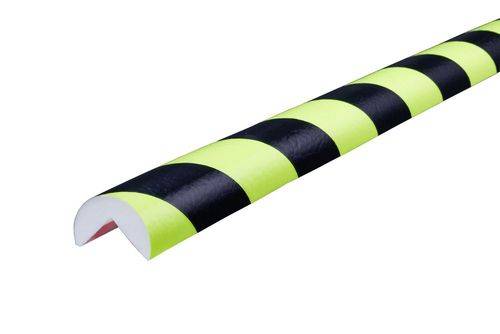 Warn- und Schutzprofile, Kantenschutz Trapez Typ AA, gelb/schwarz, 500x4,1x3,6cm-1