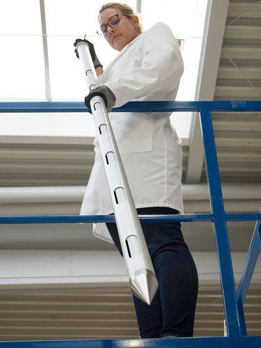 Allschicht-Probenehmer JUMBO, aus Aluminium/PTFE, 3 getrennte Kammern, Einstechtiefe 850 mm-1