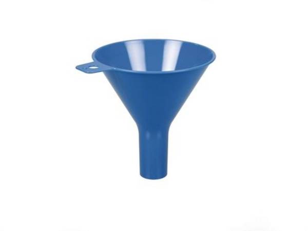 Sterile Einweg-Trichter, blau, Ø 100 mm, Auslauföffnung 25 mm, VE = 10 Stück