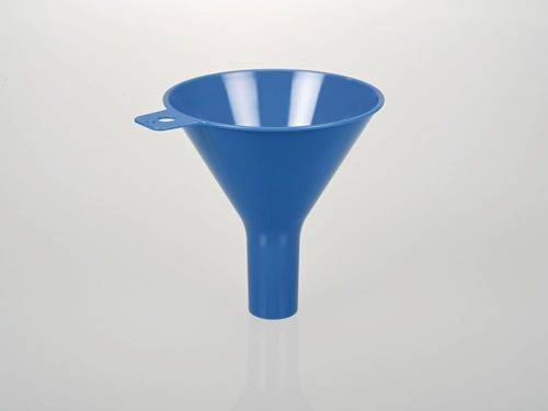 Sterile Einweg-Trichter, blau, Ø 100 mm, Auslauföffnung 25 mm, VE = 10 Stück-1