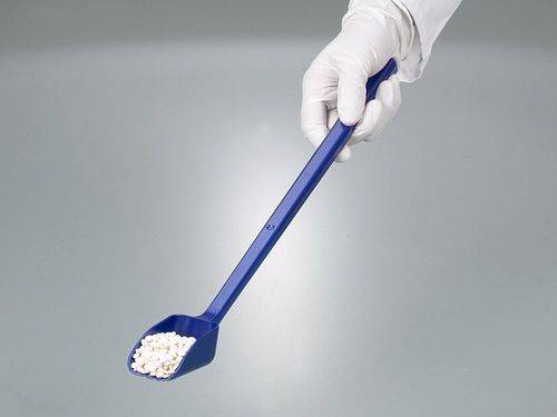 Sterile Einweg-Schaufel mit langem Griff, detektierbar, Volumen 50 ml, VE = 10 Stück-2
