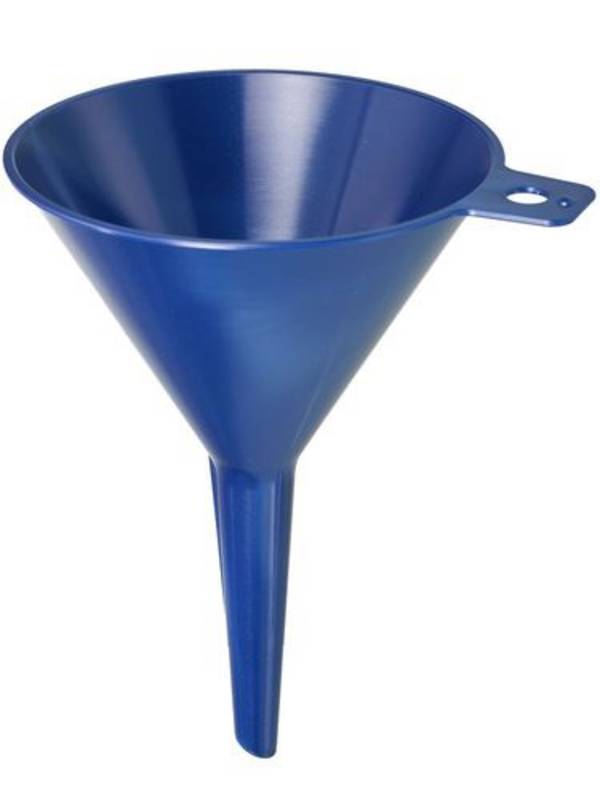 Sterile Trichter, detektierbar, aus PS, Ø 100 mm, Auslauföffnung 10 mm, VE = 10 Stück