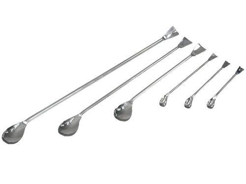 Proben-Löffel aus Edelstahl, Länge 300 mm, autoklavierbar, VE = 10 Stück-0