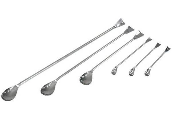 Proben-Löffel aus Edelstahl, Länge 300 mm, autoklavierbar, VE = 10 Stück