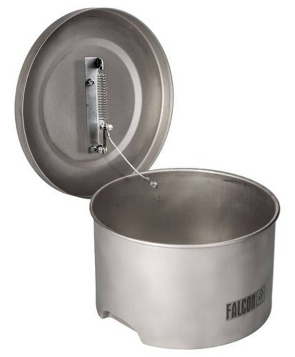FALCON Kleinteilereiniger aus Edelstahl, lackiert, mit Schmelzlot, 4 l